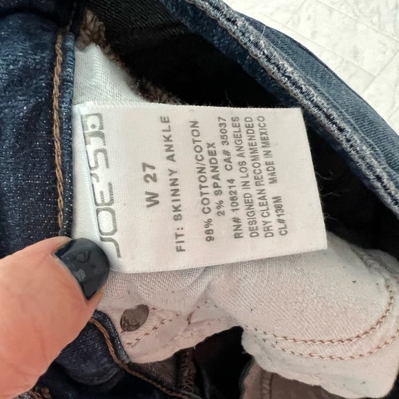 JOE’S JEANS Skinny ankle distressed mid rise jeans size 27 - Picture 5 of 12